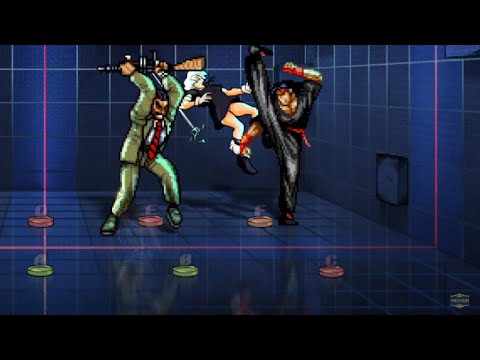 Streets of Rage 4 - Bare Knuckle 4 Mr X & Shiva vs Ms Y (CPU vs CPU Fight)