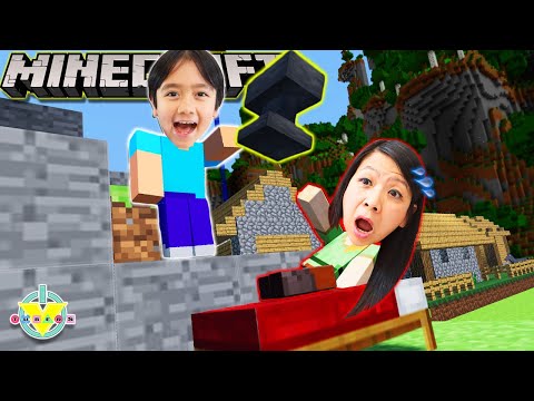 Ryan Teaches Mommy how to play MINECRAFT!