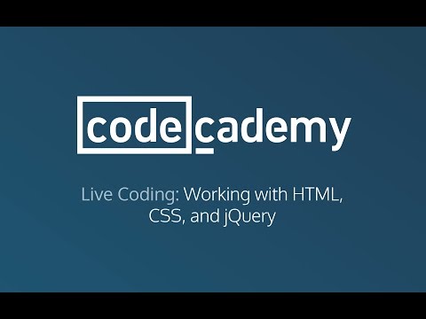 Live Coding: Working with HTML, CSS, and jQuery