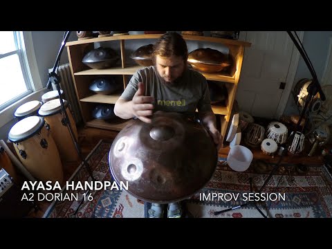 Ayasa Handpan - A2 Dorian 16 - Improv Explorations by Jacob Cole