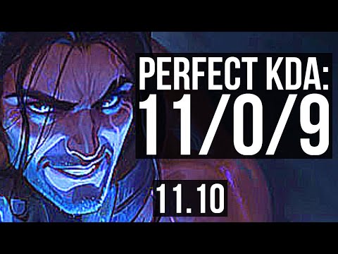 SYLAS vs NOCTURNE (MID) | 11/0/9, 70% winrate, Legendary | KR Master | v11.10