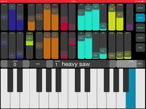 Phawuo a crazy ipad synth app - played by stefan gisler #iosartist