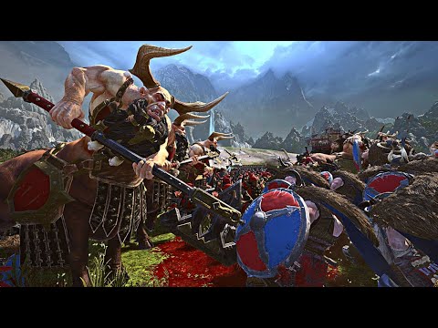 Viking Mod Norsca vs Chaos Dwarfs / intense / Total War: Warhammer 3