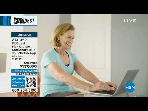 FitQuest Flex Cruiser Stationary Bike with Echelon App