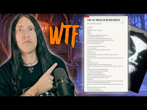 THE 101 RULES OF BLACK METAL  (No Posers Allowed)