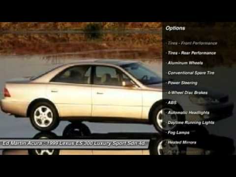 1999 LEXUS ES 300 LUXURY SPORT SDN Indianapolis, I 3T25115A