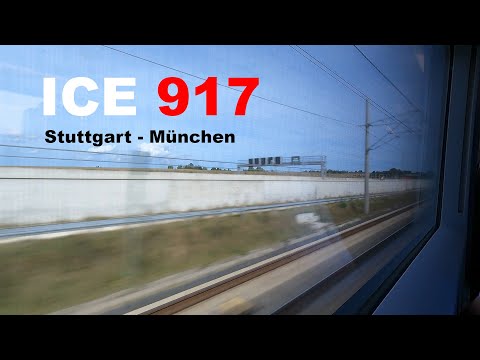 Im ICE 3 neo (BR 408) von Stuttgart nach München | ICE 917 - die komplette Mitfahrt