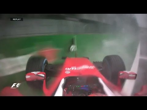 Kimi Räikkönen Crash F1 2016 Brazil Race