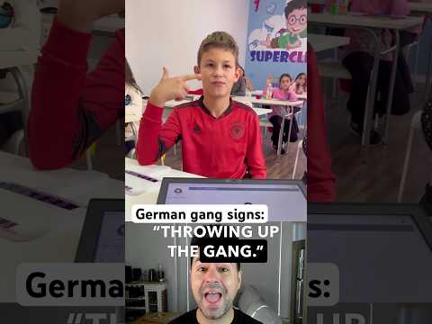Learning gang signs in school 👨‍🏫