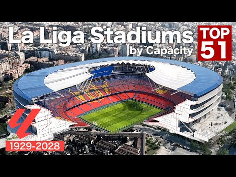 Top 51 La Liga Stadiums by Capacity (1929–2028, incl. Future Upgrades)