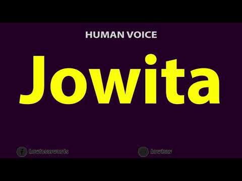How to Pronounce Jowita