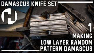 Making Damascus For A Knife Set