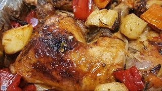 עוף שזוף עם ירקות מנה מאוד טעימה-יש מתכון,Tanned with vegetable chicken recipe has