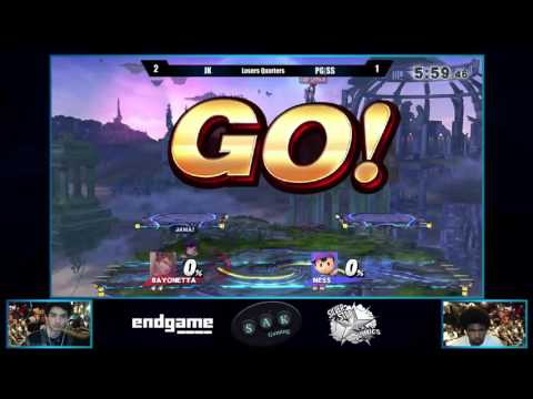 Rise 2016 Top 32 Losers Quarters - JK (Bayonetta) vs PG|SS (Ness/Villager)