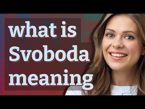 Svoboda | meaning of Svoboda