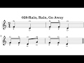 028-Rain, Rain, Go Away music sheet