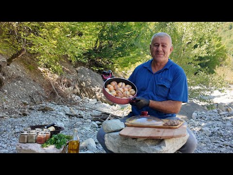 Onion Kebab & Watermelon Feta Salad | Easy Delicious Recipe