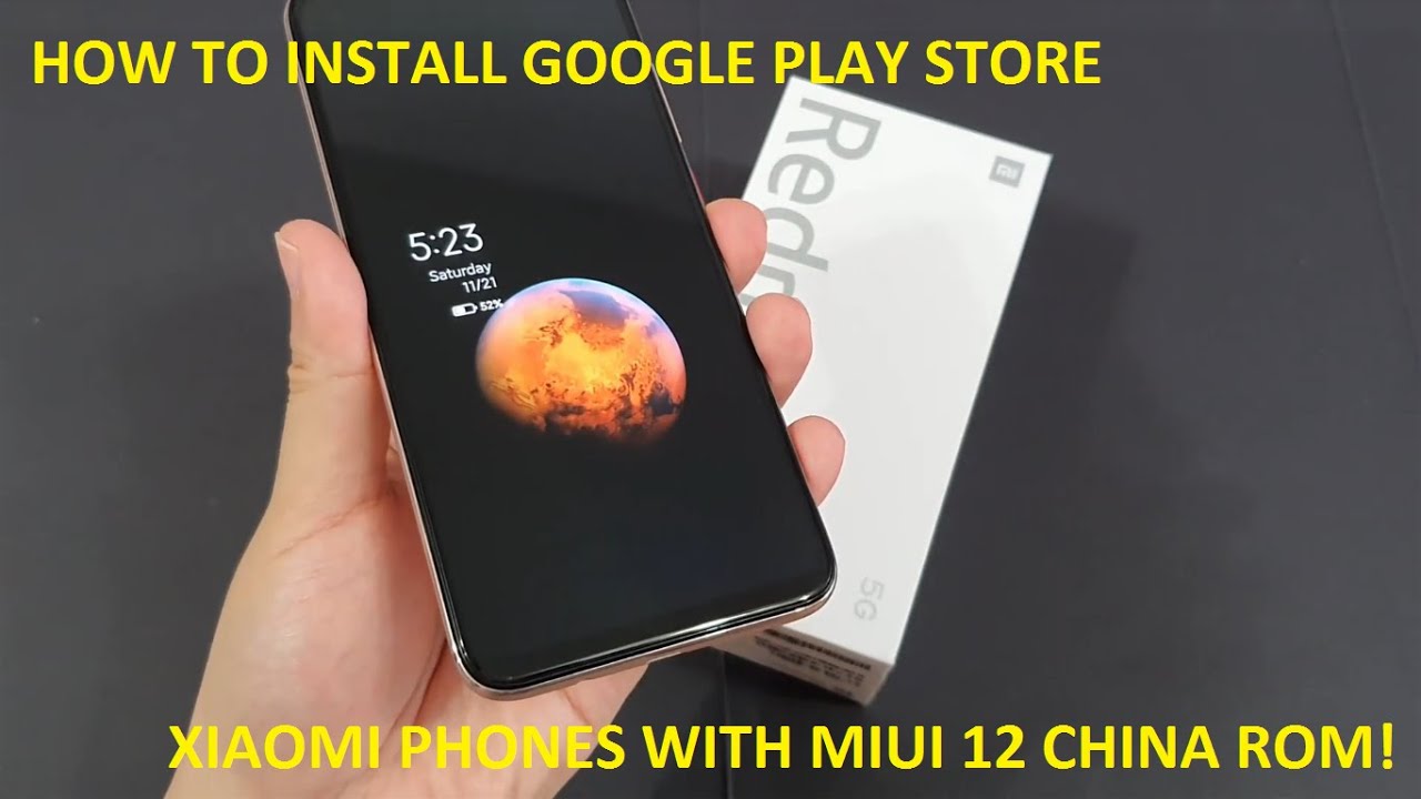 How To Install Google Play Store on Xiaomi Phone With MIUI 12 China Rom. Feat. Xiaomi Redmi 10X 5G