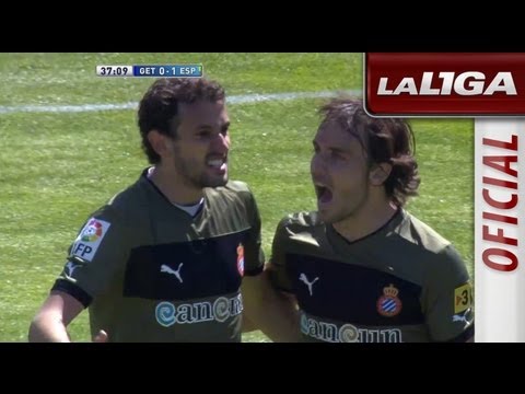 Gol de Joan Verdú (0-1) en el Getafe CF - RCD Espanyol - HD