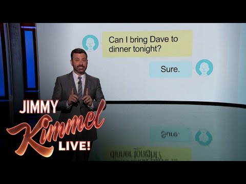 Jimmy Kimmel Explains Passive Aggressive Texts Video