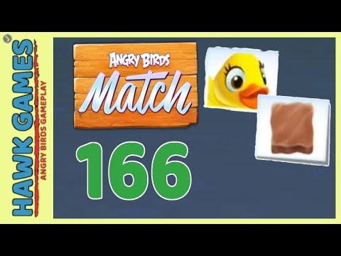 Angry Birds Match ⭐ Level 166 - Walkthrough, No Boosters