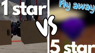 1 star vs 5 star flying vehicle/item in animal company
