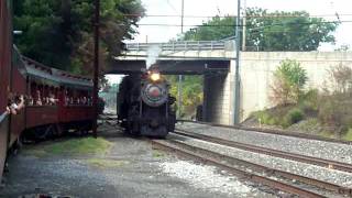 preview picture of video 'Strasburg Railroad No. 90 on the Runaround Track on August 7, 2011'