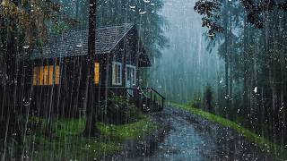 Natural Rainstorm Sounds ⛈️ Deep Sleep, Peaceful Rest, Study, Concentration & Stress Relief