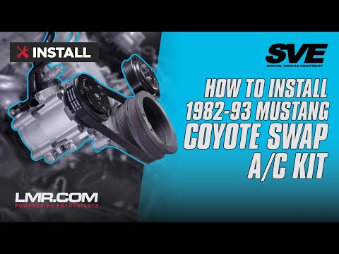 How To Install SVE Coyote Swap Fox Body Mustang A/C Kit (82-93)