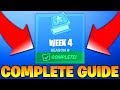 Fortnite Season 9 Week 4 Challenges GUIDE! - How To Complete ALL Season 9 Week 4 Challenges (NEW)