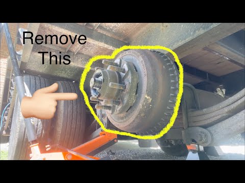 How to remove trailer brake drum-Big Tex 22GN