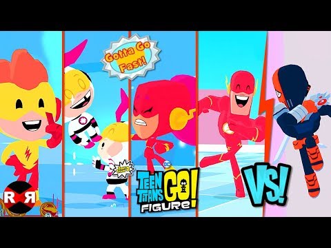 THE SPEEDSTERS (Complete) VS SLADE - TEEN TITANS GO! FIGURE (Teeny Titans 2)