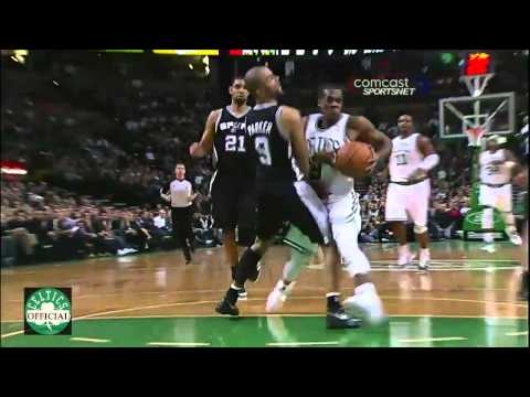 Rajon Rondo Highlights vs San Antonio Spurs 1/5/2011 - REBOUNDS AND DEFENSE [HD]