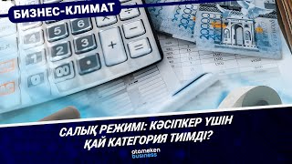 Салық режимі: кәсіпкер үшін қай категория тиімді?