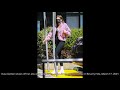 Kaia Gerber shows off her abs while grabbing a coffee at Blue Bottle Coffee in Beverly Hills