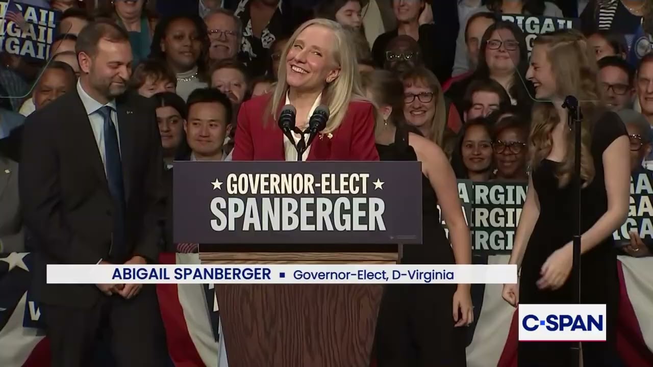 Virginia Governor-elect Abigail Spanberger Victory Speech