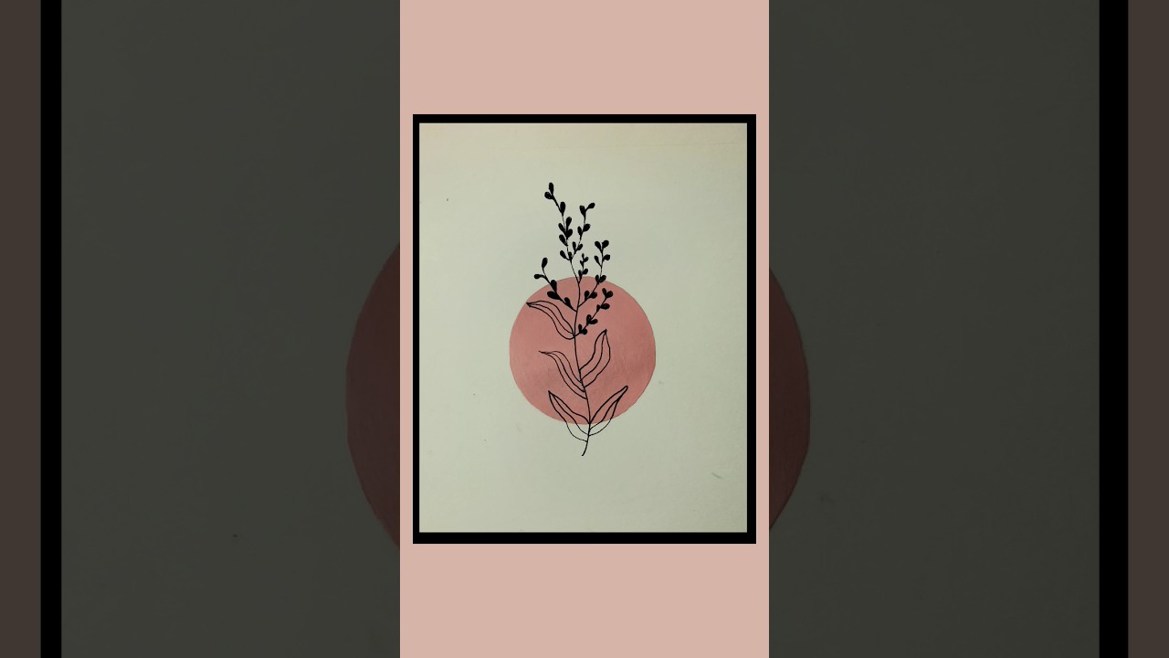 boho style abstract|vector art minimal painting  #youtubeshorts #art #shorts #artist #artwork #diy