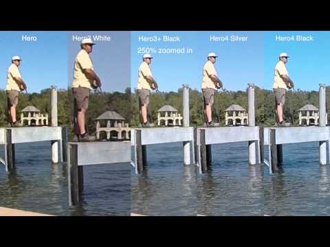 Hero, Hero3 White, Hero3+ Black, Hero4 Silver & Black Sharpness Comparison - GoPro Tip #400