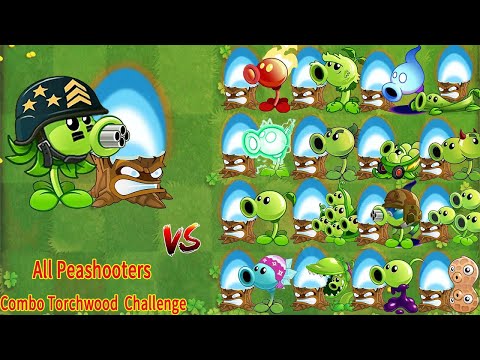 Mega Gatling PEA \u0026 Torchwood VS All Pea Plants - Who Will Win? - PvZ 2 Tournament