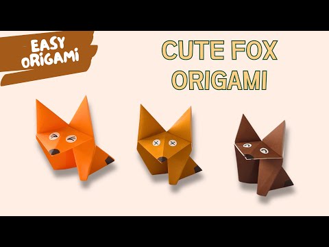 Cute Puppy Origami Tutorial  Easy Dog Paper Craft for Beginners