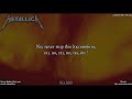 METALLICA - BETTER THAN YOU (LYRICS ON SCREEN)