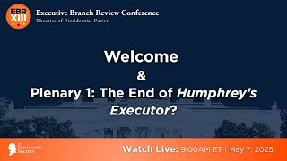 Click to play: Plenary 1: The End of Humphrey’s Executor?