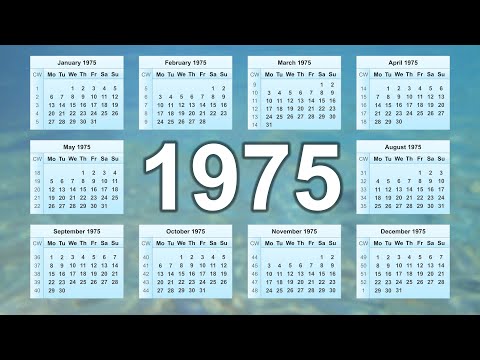 1975 Calendar