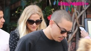 Ashlee Simpson &amp; Evan Ross Have Lunch Together At The Ivy Restaurant 1.13.17