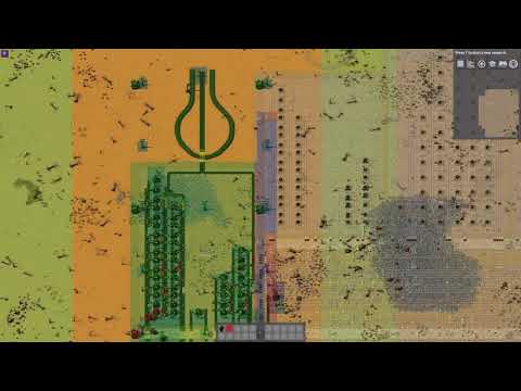 Factorio sandbox: stamping down my base in a book