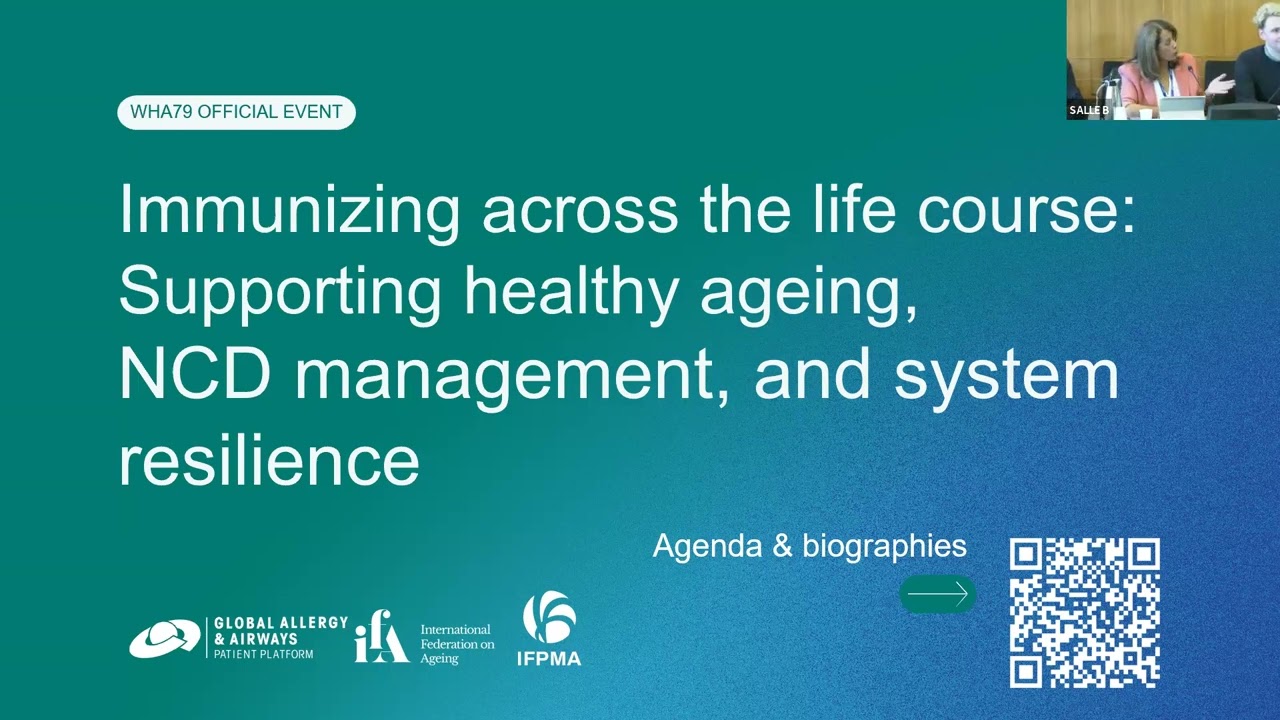 Immunizing across the life course WHA79 side event IFPMA