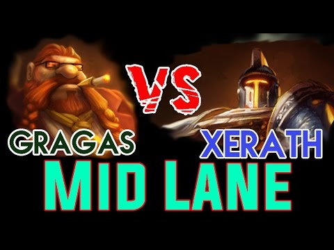 【Gragas Main】Gragas vs Xerath : Mid Lane - Fk Xerath