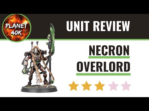 Warhammer 40k Necron Overlord Review  9th Edition Pre Codex