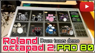 Video thumbnail for Roland PAD80 Octapad II | drum kits demo 2020 | Yamaha & Roland octapad training by Yamaha & Roland Octapad Training