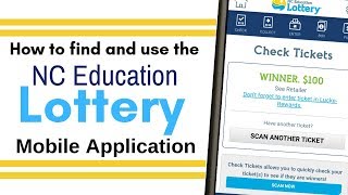 NC Education Lottery Mobile App: Buy Lotto Tickets, Check Scratch off's & Enter 2nd Chance Drawings